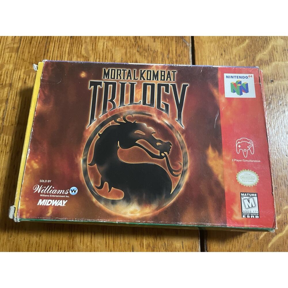 Mortal Kombat Trilogy Nintendo 64 N64 Complete In Box CIB Great Shape Poster Reg